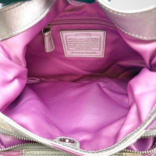 COACH Soho Op Art Shoulder Bag Purple Vintage Authentic From Japan - Picture 18 of 24