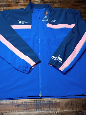 #ad Mens New Balance NYC Marathon 2025 Reflective Stretch Woven Jacket Sz XL $79.99