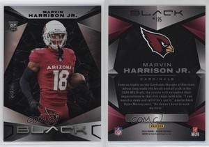 2024 Panini Black Rookies Royal /99 Marvin Harrison Jr #175 Rookie RC