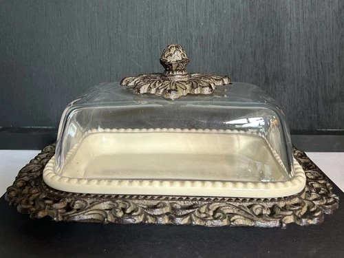 GG Collection Acanthus Dome Butter Dish