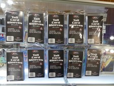 Lot of 1000 BCW Tall / Widevision / Gameday Trading Card Soft Poly Sleeves