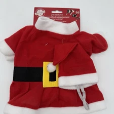 Pet Apparel Elf & Santa Set 2 pcs Dog & Cat Christmas Costumes  2 Outfits Size M