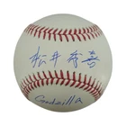 Hideki Matsui Yankees Kanji Autographed Inscribed Godzilla OMLB Baseball CX Auth