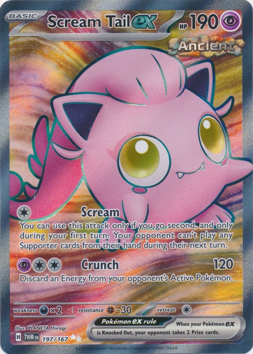 Holo Scream Tail ex 197/167 Ultra Rare SV06: Twilight Masquerade