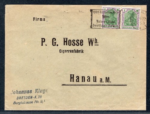 DR-Germany 1922 DRESDEN JAHRESSCHAU Vintage German Work (EA4063