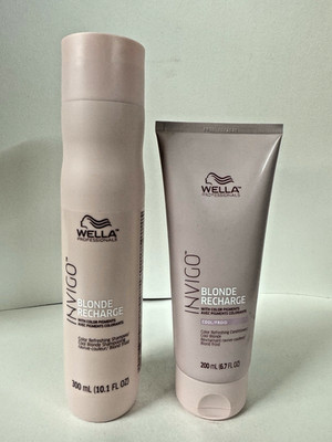 Wella invigo cool blonde shampoo 10.1 oz & conditioner 6.7 oz