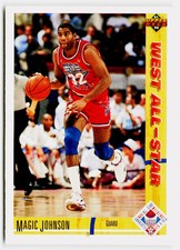 Magic Johnson 1991-92 Upper Deck #57b Los Angeles Lakers