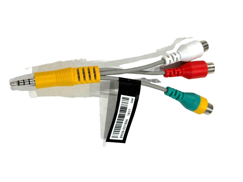 3.5mm 4‑Pole to 4 RCA Female AV Adapter Cable – Yellow Red White Green – Pre‑Own