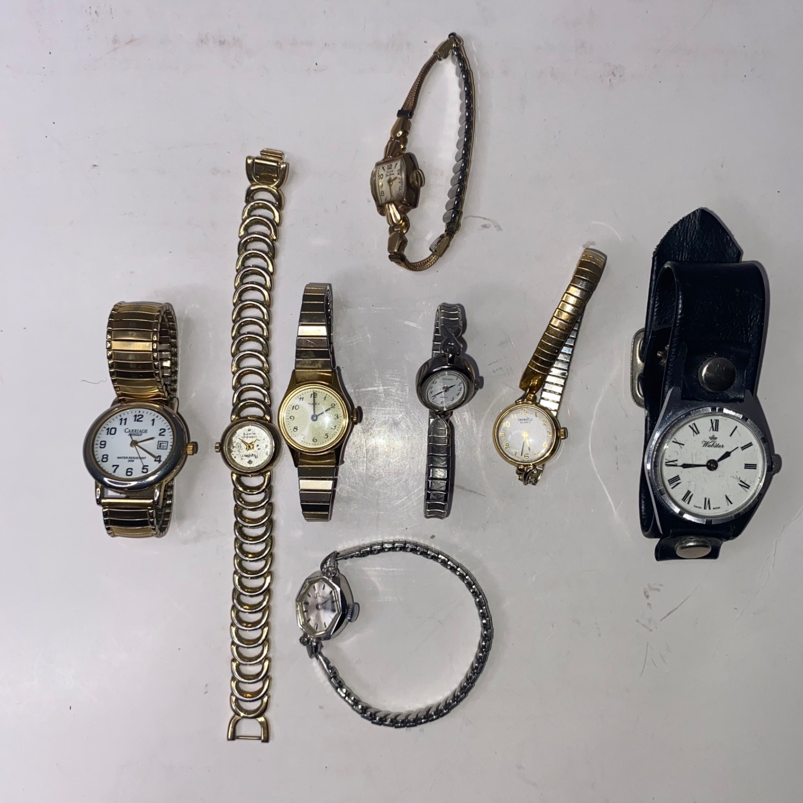 Paquete de 8 relojes para mujer y hombre de ganga algunos vintage