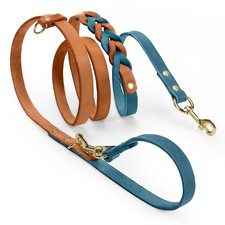 MIDOG Leather Dog Leash, Hands Free Dog Leash for Medium Large Small Dogs 6...