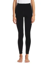 New Commando Women's Perfect Control Velvet Leggings Solid Black Stretch Small