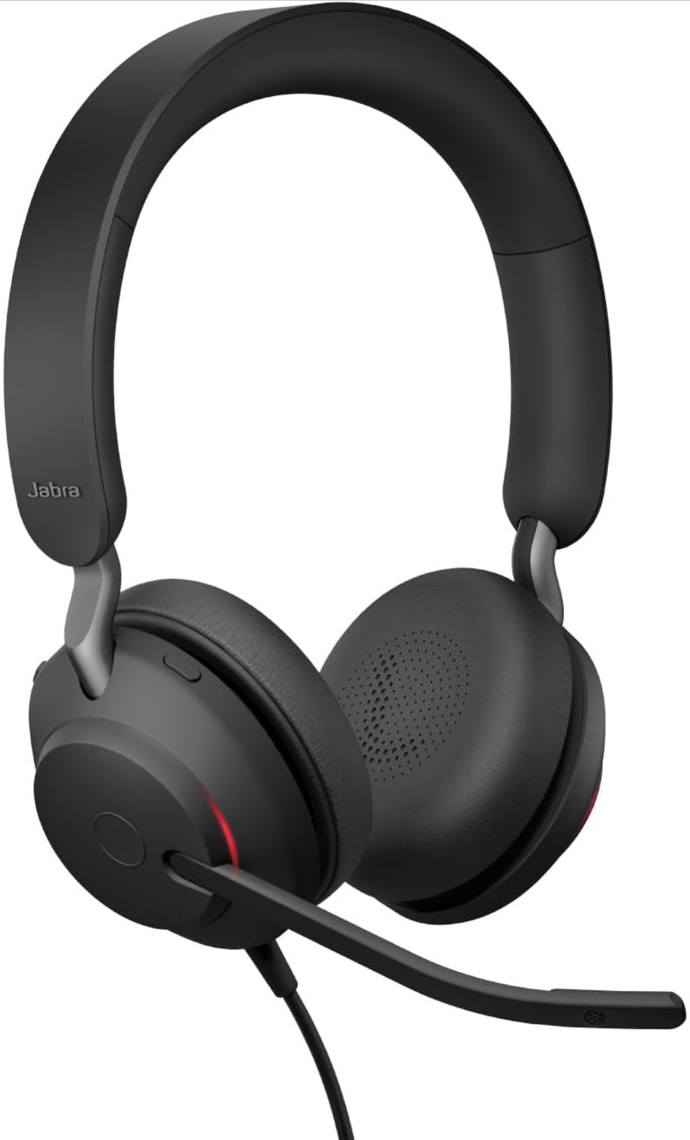 Jabra Evolve2 40 SE Wired Noise-Cancelling Stereo Headset With 3-Microphone Call