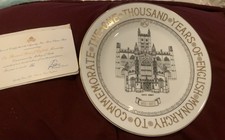 Aynsley Bone China Bath Abbey Collector Plate...