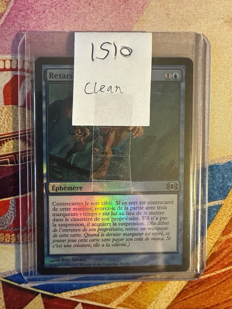 Foil FRENCH  Delay / Retard  Future Sight  Zero Clouding  Mtg | eBay