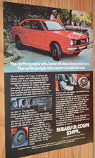 1973 Subaru Gl Coupe Original Advertisement Ad Print 73