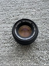Olympus OM-System Zuiko Auto-S 50mm f1.8 MF Standard JAPAN Minty w/ Tiffen UV