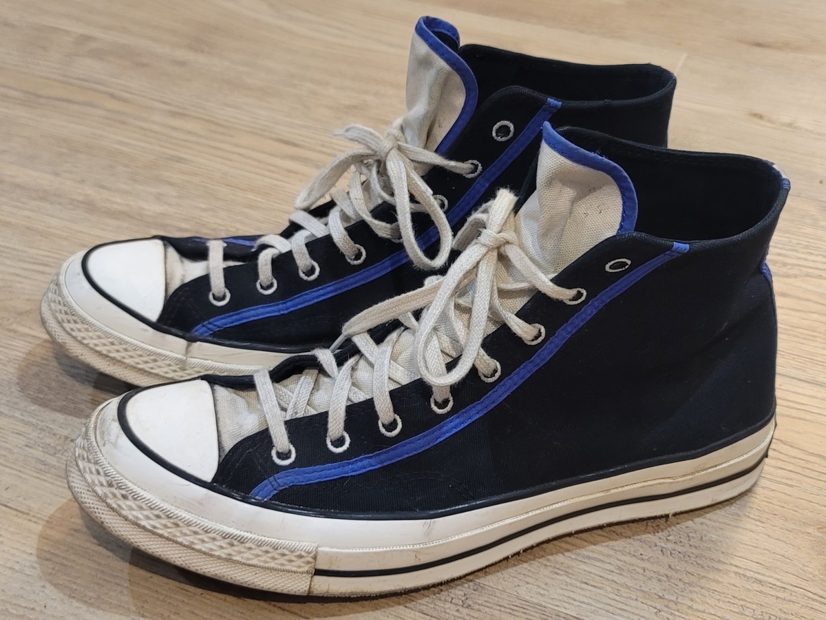 Chuck 70 High Black Blue Flame Sz. 10.5 Converse | eBay