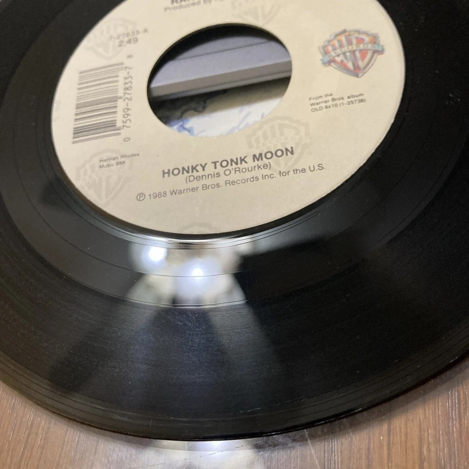 randy travis vinyl 45 rpm honky tonk moon w/p/sleeve fr.1988 on wb vinyl mint- - Image 4 of 4