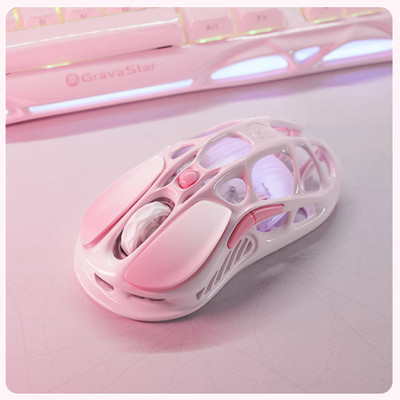 GravaStar Mercury M1  Rose Pink Wireless Gaming Mouse