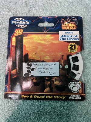 STAR WARS View-Master 3D (Story 1 ''Attack of the Clones'')-includes 3 reels
