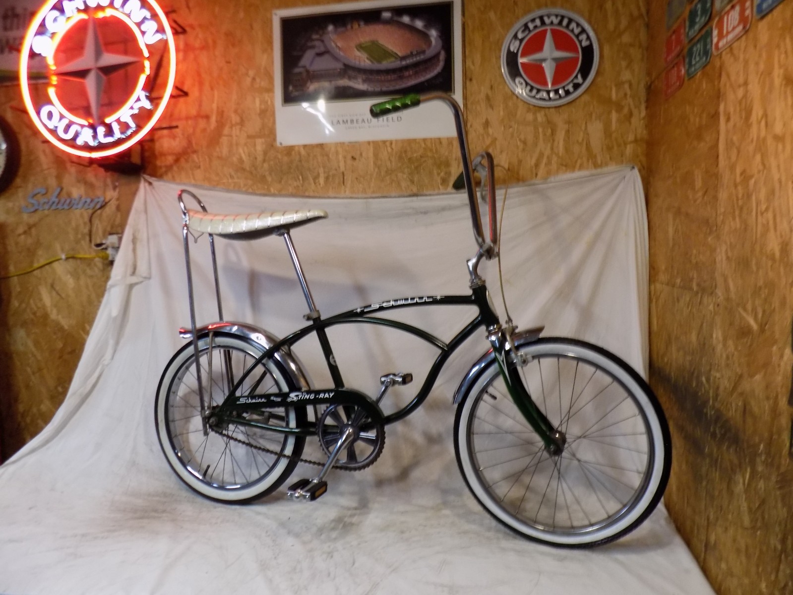 1969 SCHWINN STINGRAY MUSCLE BIKE CAMPUS GREEN S7 VINTAGE 70