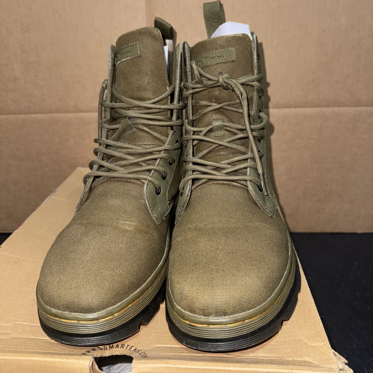 Dr. Martens Coburg Chukka Boots Men\'s Size 12 Green Canvas Mid Top Sneaker Dr. Martens Men main image 2