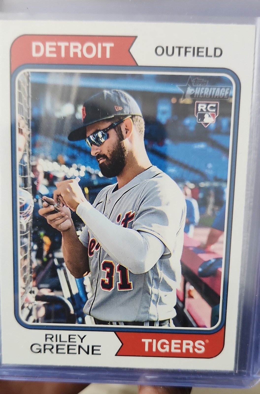 2023 Topps Heritage - Image Variation Riley Greene #48 (RC)