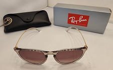 Ray-Ban Erika Sunglasses ORB4171 Transparent Light Brn Gradient Brn Gold Frame