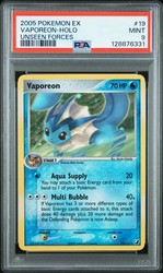 Vaporeon 19/115 Holo Rare EX Unseen Forces