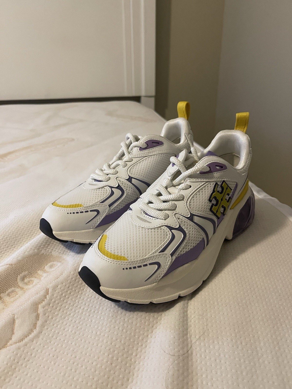 Tory Burch RARE BRAND NEW LSU Purple And Yellow Color Sneakers image 2