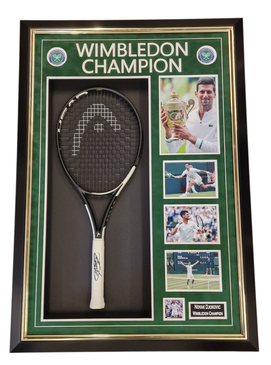 NOVAK DJOKOVIC Signed Tennis Racket Autographed Tennis Display | eBay