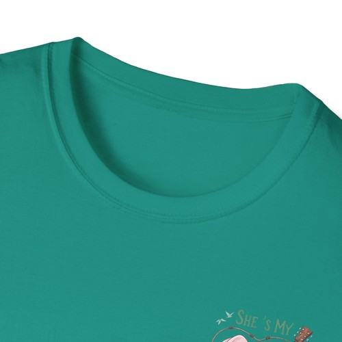 Boho Wildflower Guitar Tee – Free Spirit Floreale T-Shirt per Amanti della Musica e della Natura - Foto 12 di 33