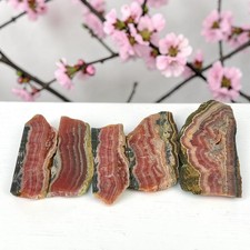 Rhodochrosite, Argentina, slab lot, cabbing rough, #R-7141