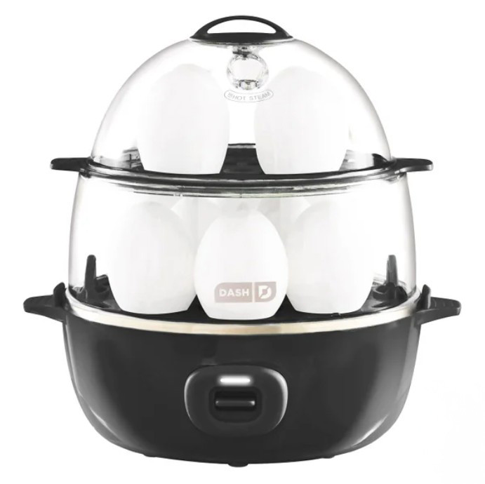 Dash Ultimate Deluxe Egg Cooker with 12-Egg Capacity and Egg Bite Trays