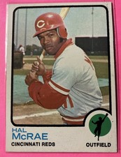 1973 Hal McRae Topps #28 Cincinnati Reds *See Pics For Condition.