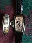 Vintage Mickey Mouse Seiko 4N00-6859 Tank Character Flip Cover Watch