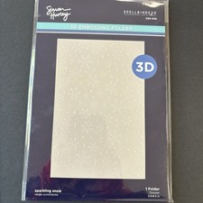 Simon Hurley Sparkling Snow Spellbinders 3D Embossing Folder