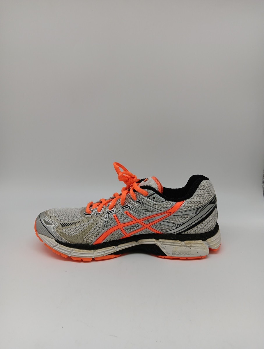 ASICS GT 2000- White/Safety Orange/Lightning- Size 7.5- T2K2N-0132