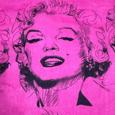Women Scarf Marilyn Monroe Wrap Pink Viscose size 42 x 56
