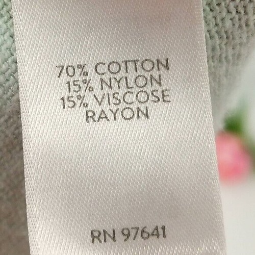 J. Jill Floral Knit Sweater Women's XL Mint Green Teal Boatneck Oversize NWOT - Picture 9 of 11