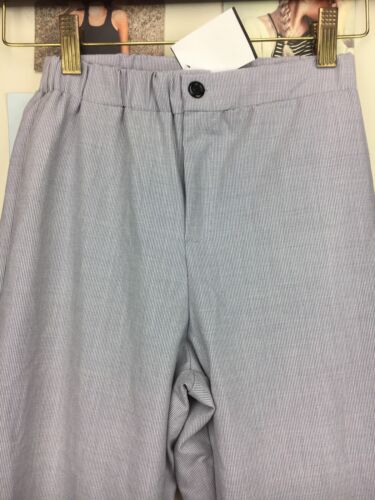 ¡Muestra! Pantalones elásticos Brandy Melville High Rise Azul Blanco a Rayas Tilden - Imagen 3 de 9