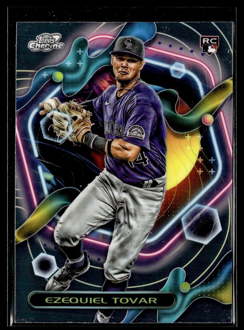 2023 TOPPS COSMIC CHROME 27 Ezequiel Tovar - Colorado Rockies RC