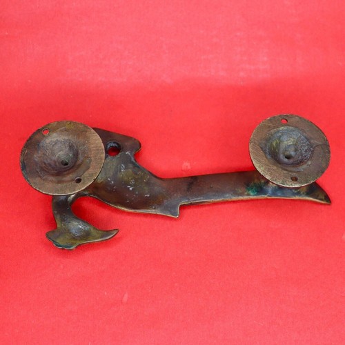 Peacock Design Antique Vintage Style Handcrafted Solid Brass Door Pull Handle - Picture 8 of 9