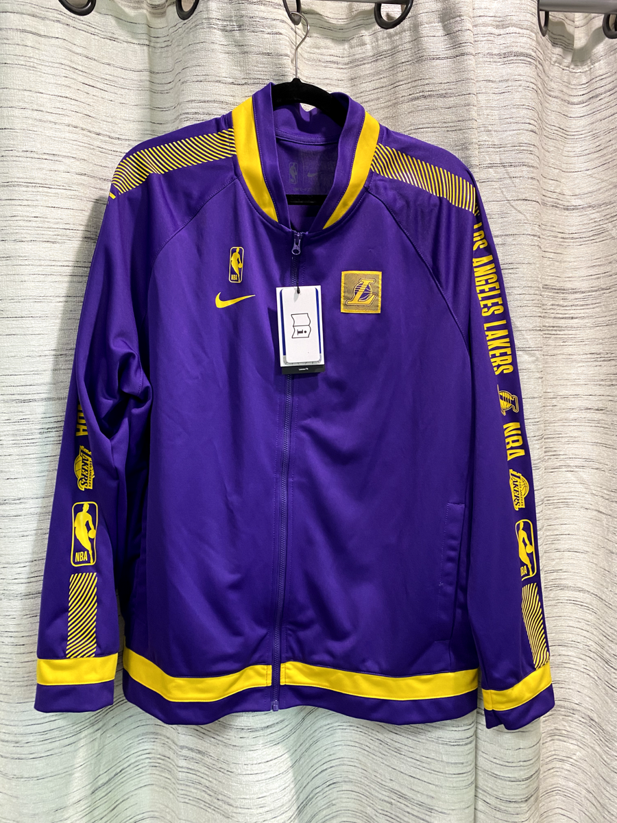 nike lakers track jacket