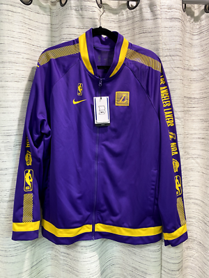 nike lakers jacket purple