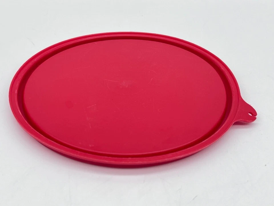 Red Tupperware 6" REPLACEMENT LID #227 for Containers 155 1405 264 234 1842 227G - Image 3 of 3