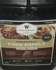 Wise Company Entree and Breakfast Food Kit 84 Servings  Emergency Food Supply