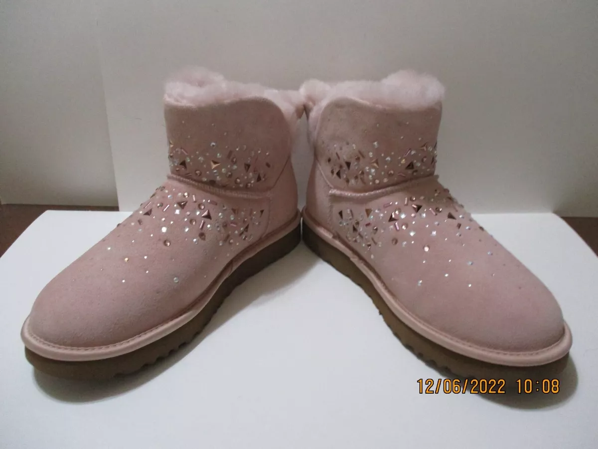 Mini fluff ugg boots on sale pink