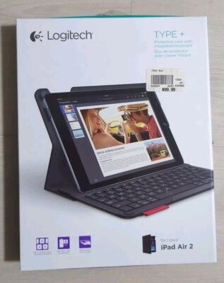 Logitech 920-006912 Type+ Case with Integrated Keyboard for iPad Air 2 - Black