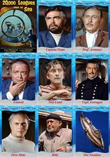 20,000 Leagues under the sea (1954) movie trading cards. Verne Mason Douglas